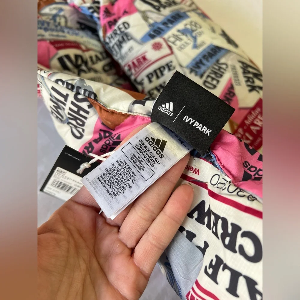Adidas x Ivy Park | Quilted Puffer Print Logo Scarf | Contemporary OS NWT